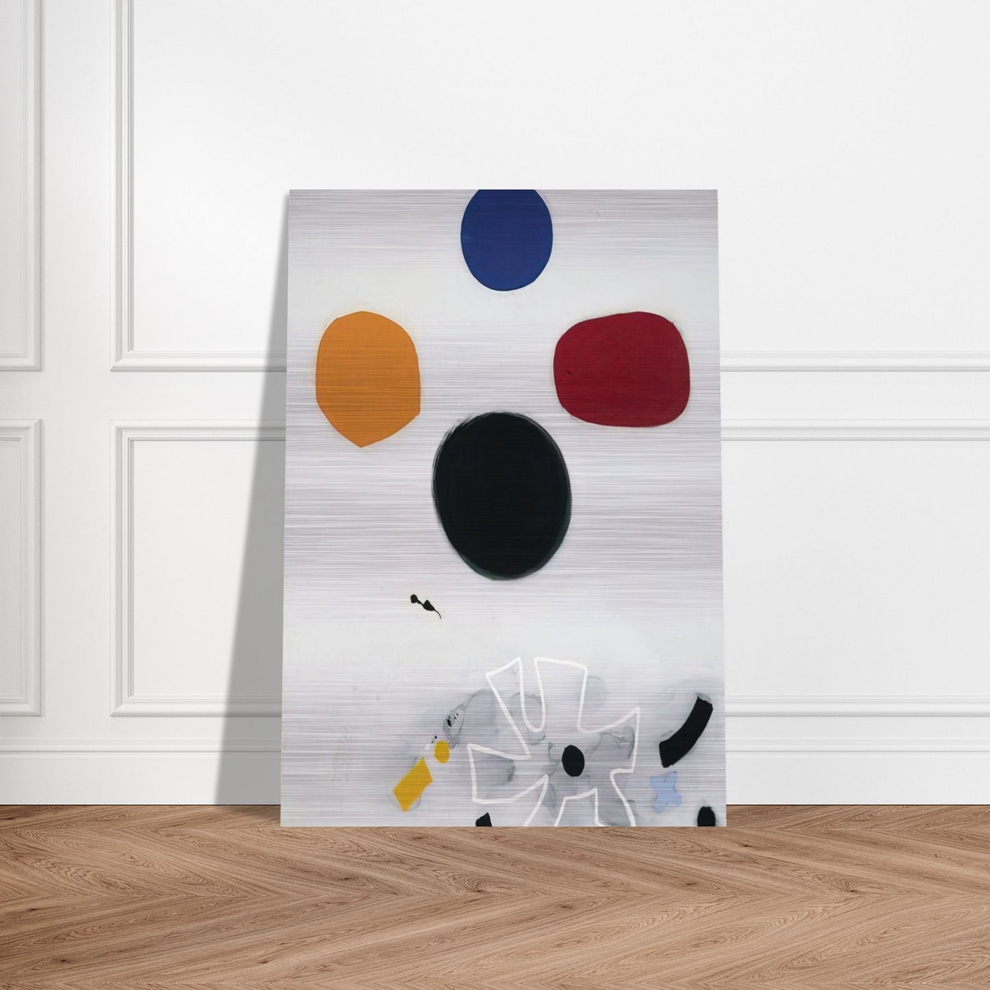 White Line #2 - 1968 - Adolph Gottlieb Brushed Aluminum Print - 70x100 cm / 28x40 inches | Adolph Gottlieb Aluminum Print | Adolph Gottlieb Prints