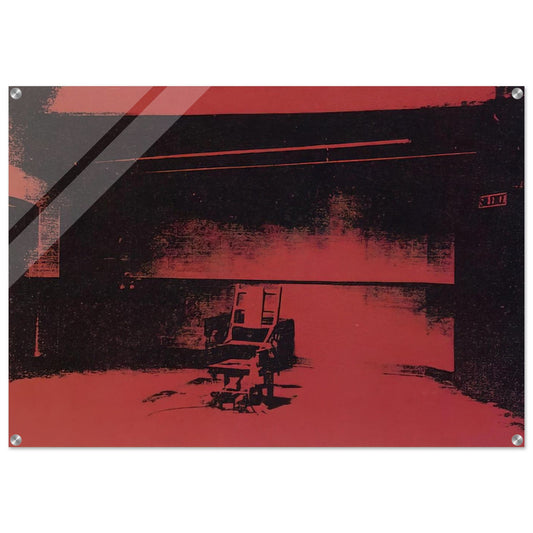 Early electric chair - Andy Warhol Acrylic Print - 70x100 cm / 28x40″ inches | Andy Warhol Wall Art | Andy Warhol Prints
