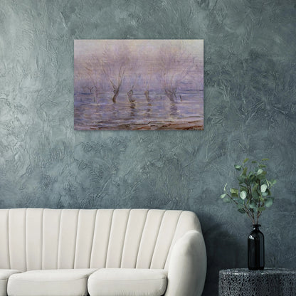 Flood at Giverny - claude monet Brushed Aluminum Print - 70x100 cm / 28x40 inches | claude monet Aluminum Print | claude monet Prints