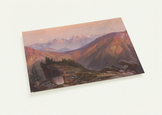 Lower Yellowstone Range By Thomas Moran Pack of 10 Post Cards | Thomas Moran Post Cards | A6 (10.5 x 14.8 cm) - 4.1 x 5.8 inches