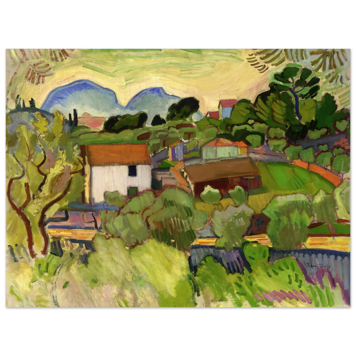 Raoul Dufy - THE RIVER  75x100 cm / 30x40inches Fine Art Poster