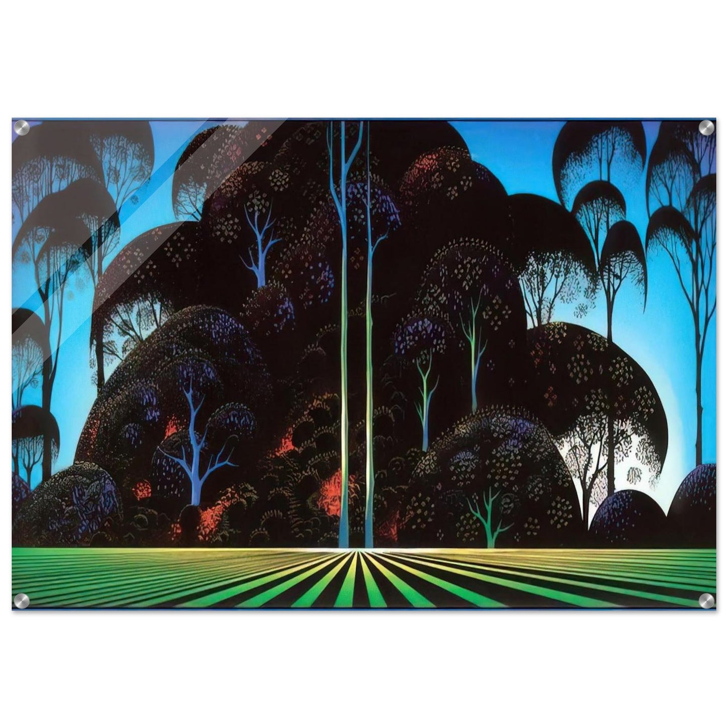 Forest Bouquet - Eyvind Earle Acrylic Print - 70x100 cm / 28x40″ inches | Eyvind Earle Wall Art | Eyvind Earle Prints