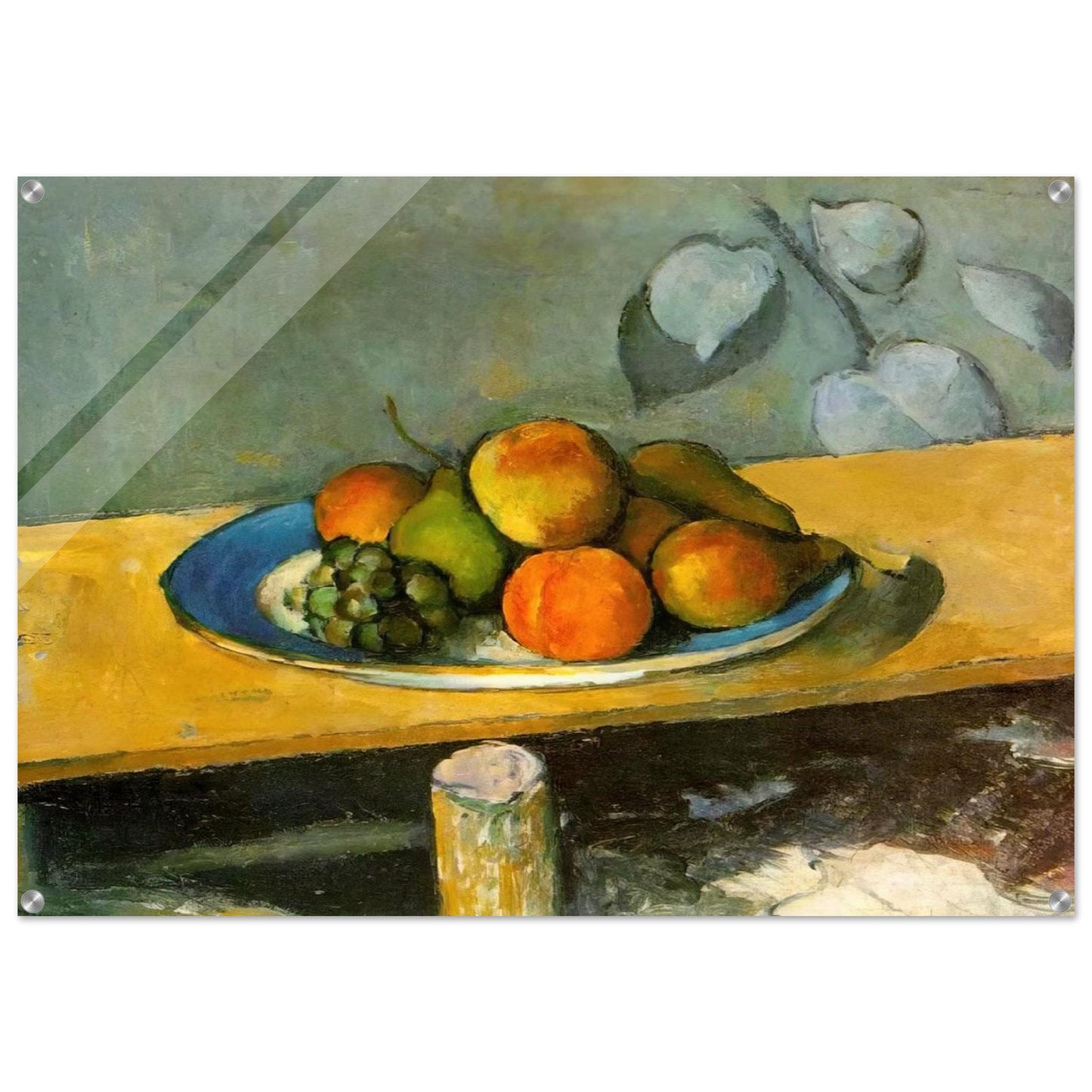 Apples, Pears and Grapes - Paul Cézanne Acrylic Print - 70x100 cm / 28x40″ inches