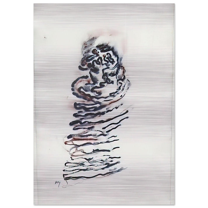 Untitled - 1970 - Henri Michaux Brushed Aluminum Print - 70x100 cm / 28x40 inches | Henri Michaux Aluminum Print | Henri Michaux Prints