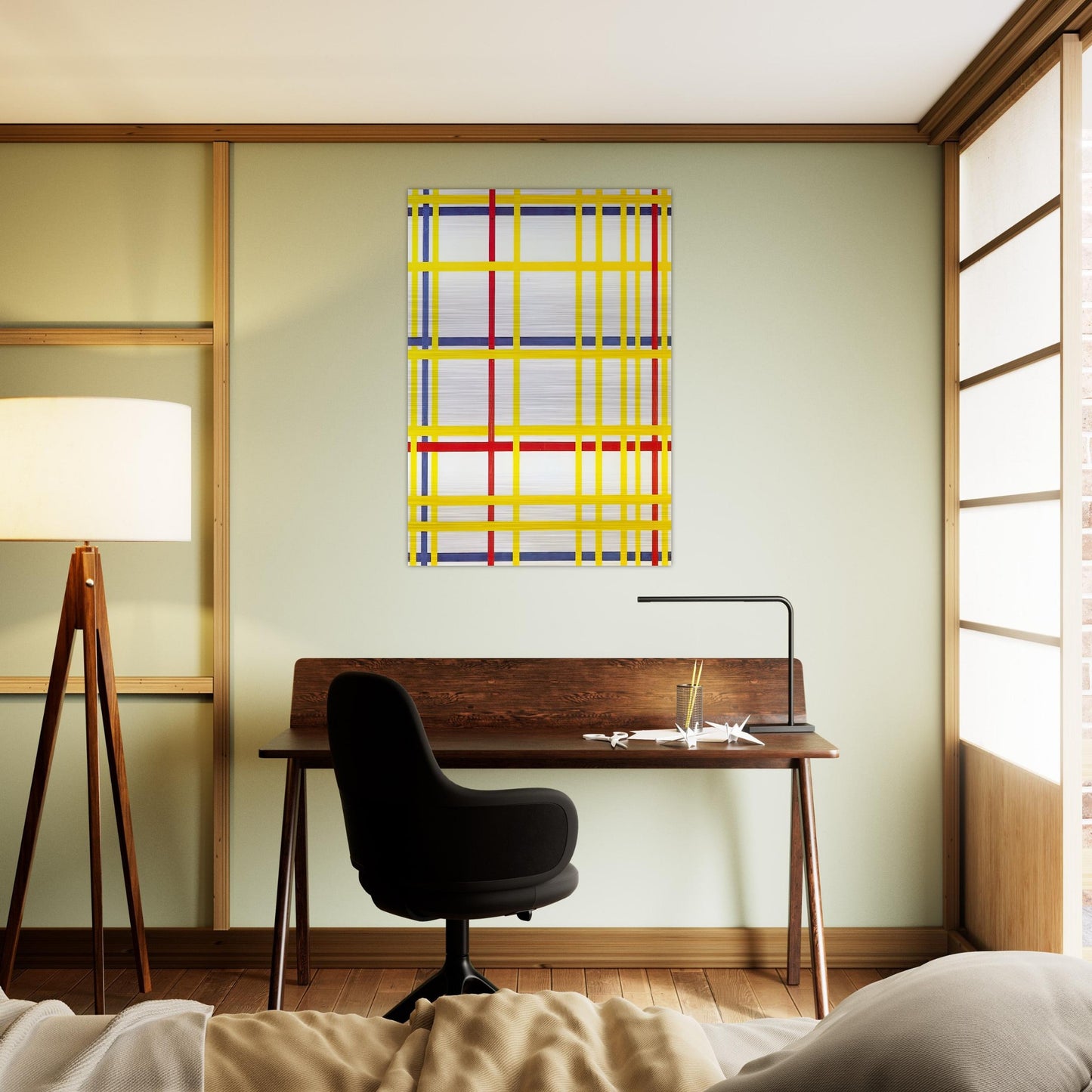 New York City I - Piet Mondrian Brushed Aluminum Print - 70x100 cm / 28x40 inches | Piet Mondrian Aluminum Print | Piet Mondrian Prints