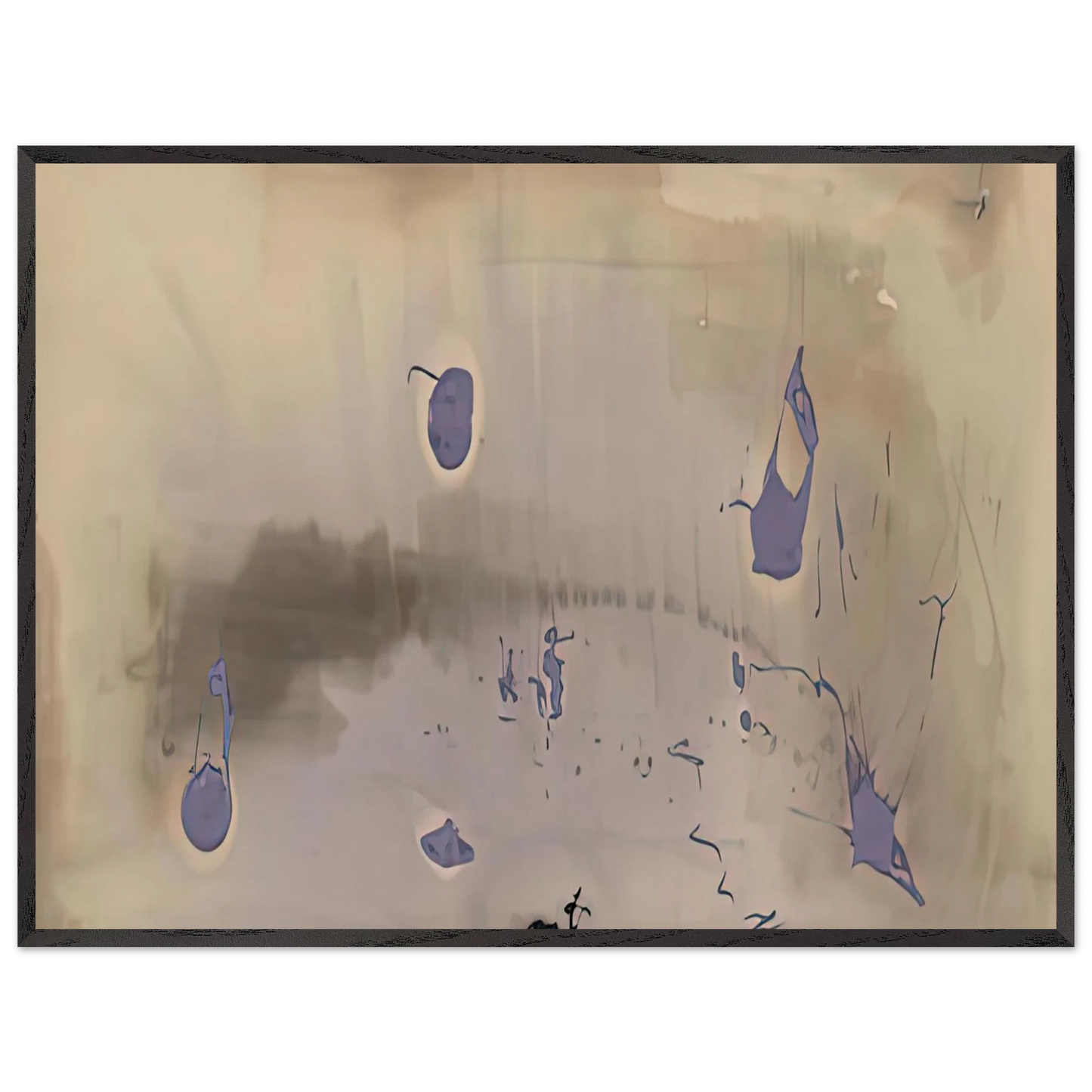 Helen Frankenthaler - Sacrifice Decision, 1981- Wall Art - 21x29.7 cm / 8x12" - Premium Wooden Framed Poster With Fine Art Paper - Wood frame