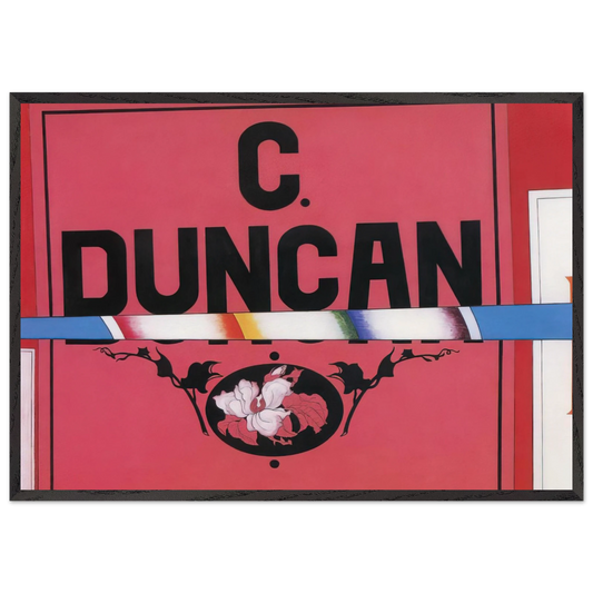 Duncan  Charles Duncan - 1925 - Charles Demuth Framed Art Print – Black Wooden Frame - Default Title - -Framed Art Print