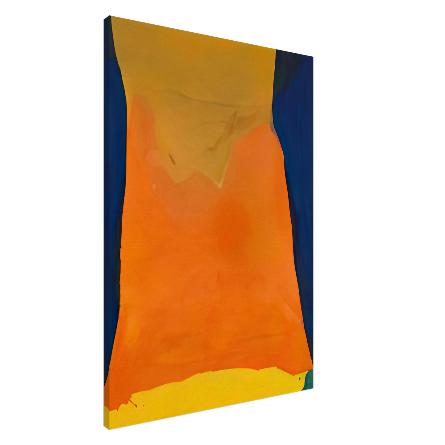 Helen Frankenthaler - Orange Mood, 1963-64- Wall Art - 60x80 cm / 24x32 inches - Premium Wooden Framed Poster With Fine Art Paper - Wood frame
