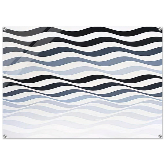 ARREST 3 1965 - Bridget Riley Acrylic Print - 70x100 cm / 28x40″ inches
