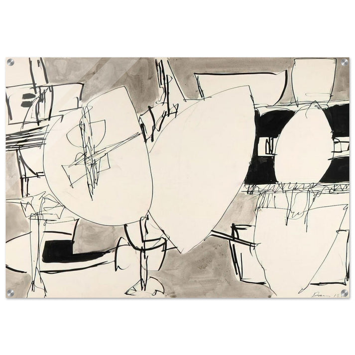 Inner Space - 1952 - Gene Davis Acrylic Print - 70x100 cm / 28x40″ inches | Gene Davis Wall Art | Gene Davis Prints