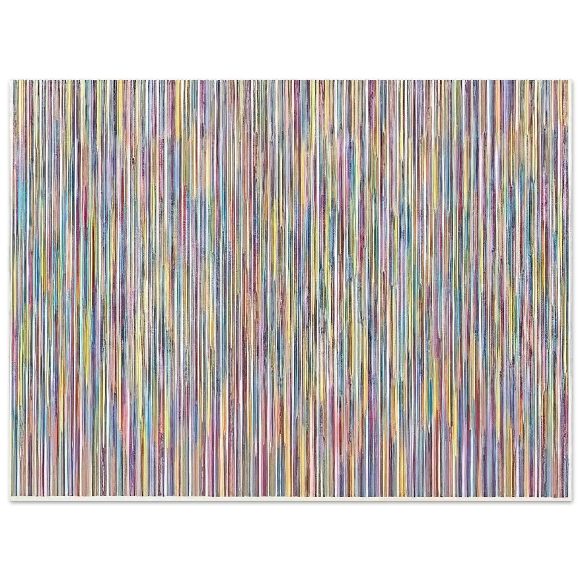 Gene Davis - Monet's Garden - 1980 Fine Art Poster - Default Title