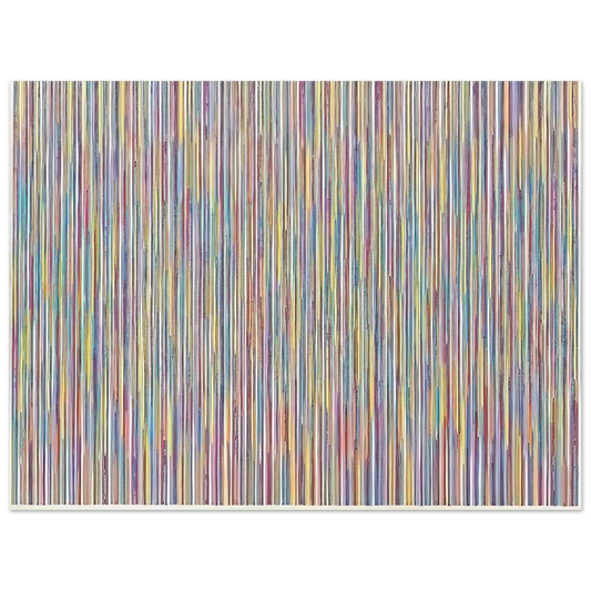 Gene Davis - Monet's Garden - 1980 Fine Art Poster - Default Title