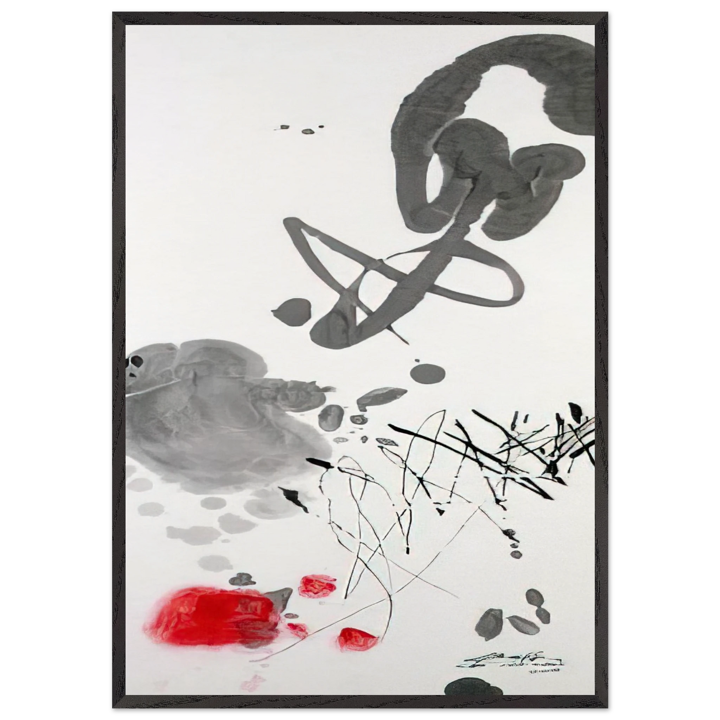MAR 08 NO 7 2008 - Chu teh Chun Framed Art Print – Black Wooden Frame - Default Title - -Framed Art Print