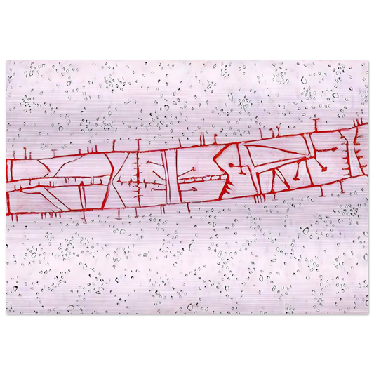 Bridge - 1952 - Gene Davis Brushed Aluminum Print - 70x100 cm / 28x40 inches | Gene Davis Aluminum Print | Gene Davis Prints