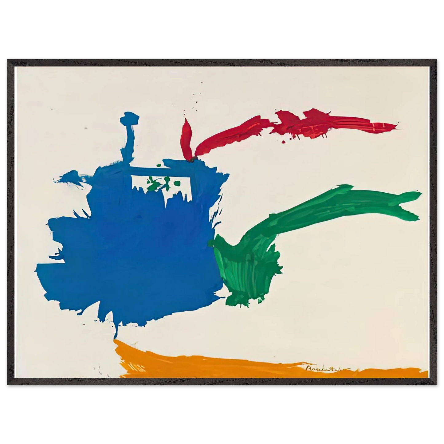 Helen Frankenthaler - Italian Beach, 1960- Wall Art - 28x40 inches / 70x70 cm - Canvas (Imperial) - -