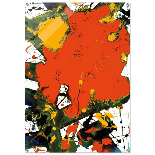 Untitled  SFP94-127  SFF 1797  - Sam Francis Acrylic Print - 70x100 cm / 28x40″ inches | Sam Francis Wall Art | Sam Francis Prints