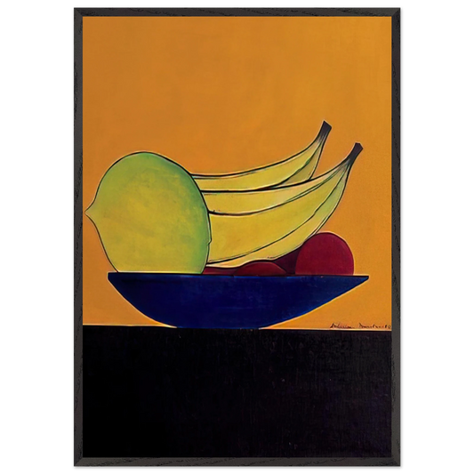 Frutas - 1968 - Aldemir Martins Framed Art Print – Black Wooden Frame - Default Title - -Framed Art Print