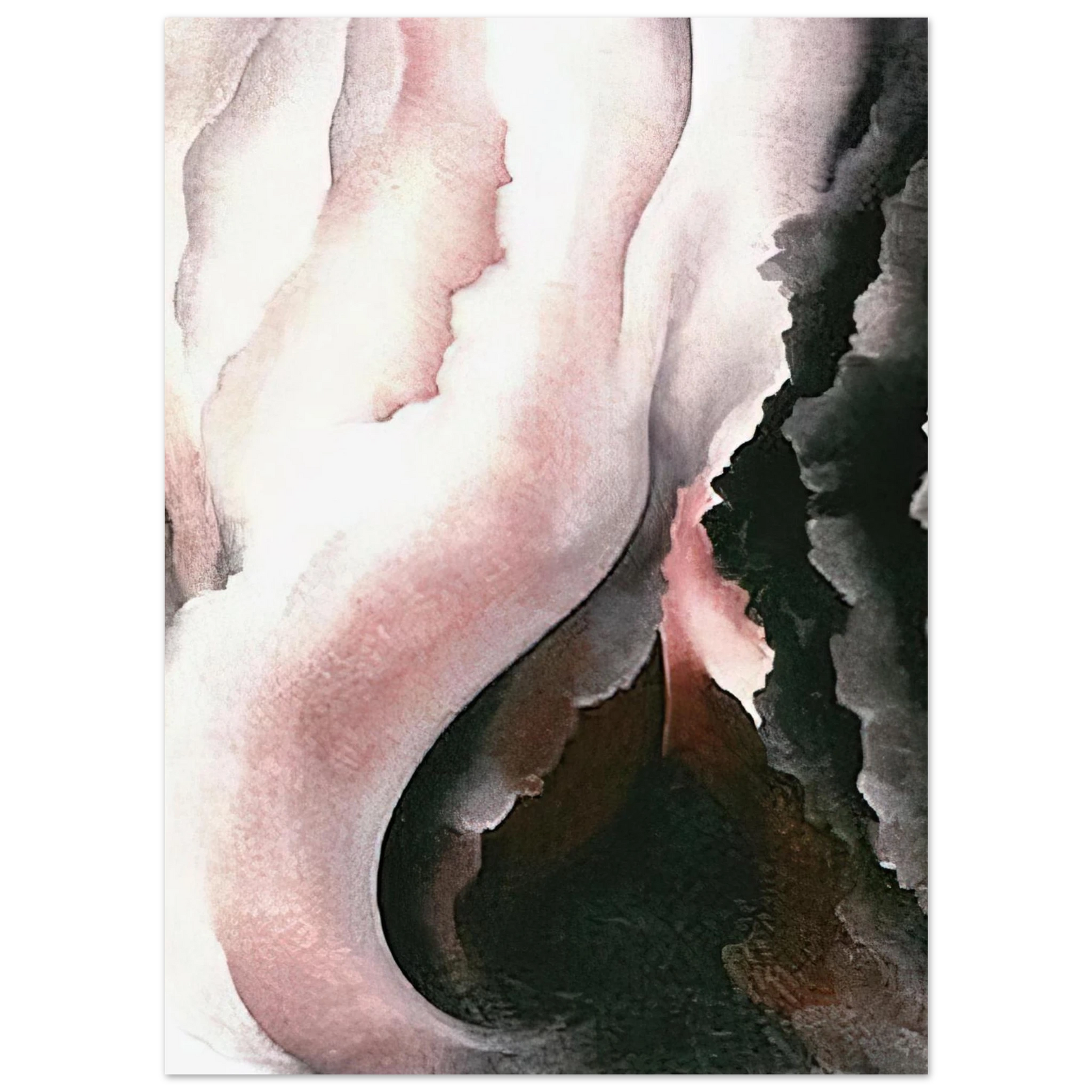 Georgia O'Keeffe - Dark Iris ?2 Fine Art Poster - 40x60 cm / 16x24 inches