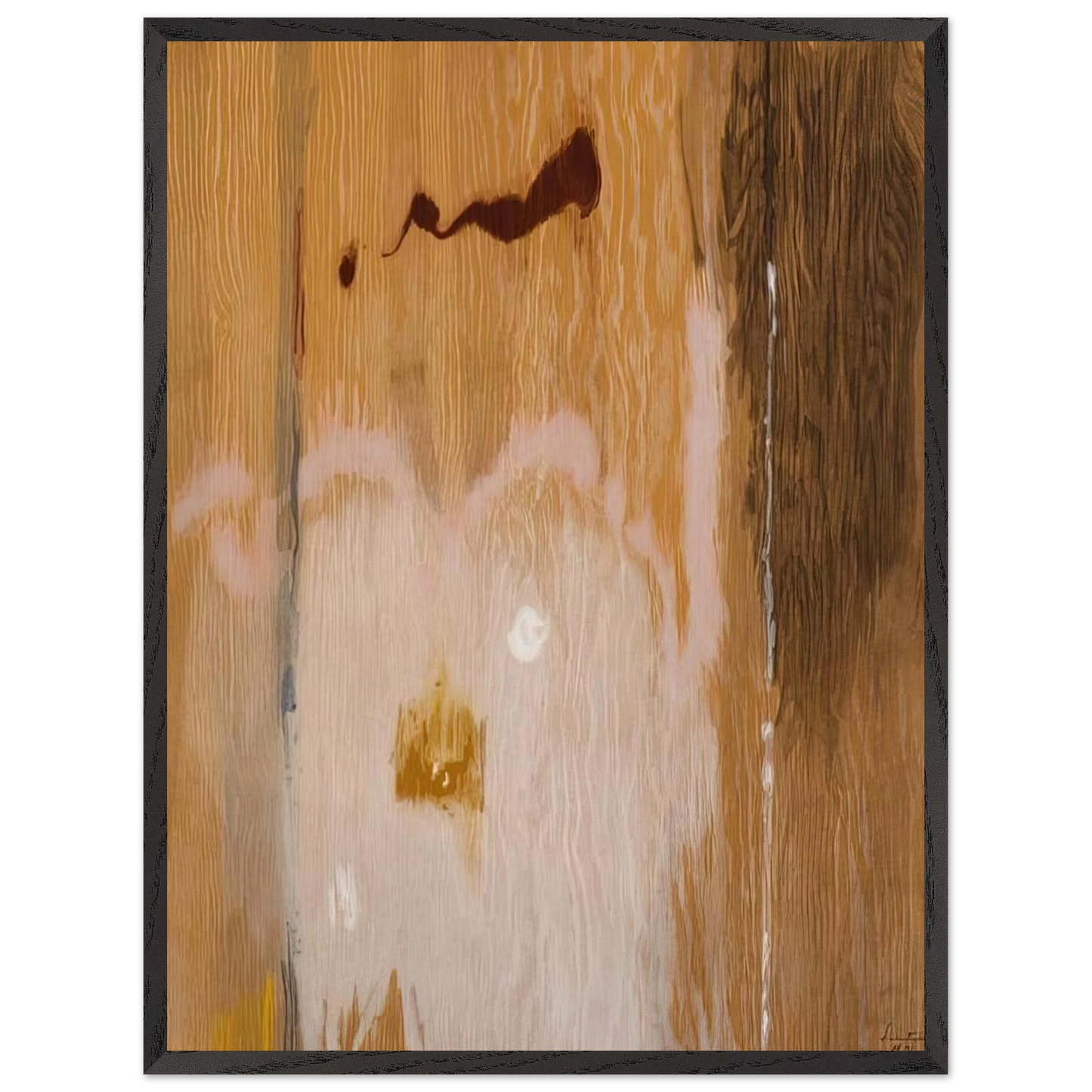 Helen Frankenthaler - Tales of Genji VI - 1998 Wall art - 60x80 cm / 24x32 inches - Premium Wooden Framed Poster With Fine Art Paper - Wood frame