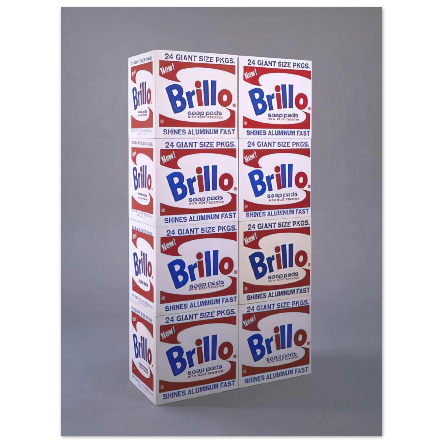 Andy Warhol - Brillo Soap Pads Boxes Fine Art Poster - 13x18 cm / 5x7 inches