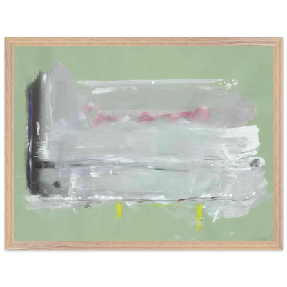 Helen Frankenthaler - Untitled - 1984 Wall art - 20x25 cm / 8x10 inches - Premium Wooden Framed Poster With Fine Art Paper-canvas - Black frame