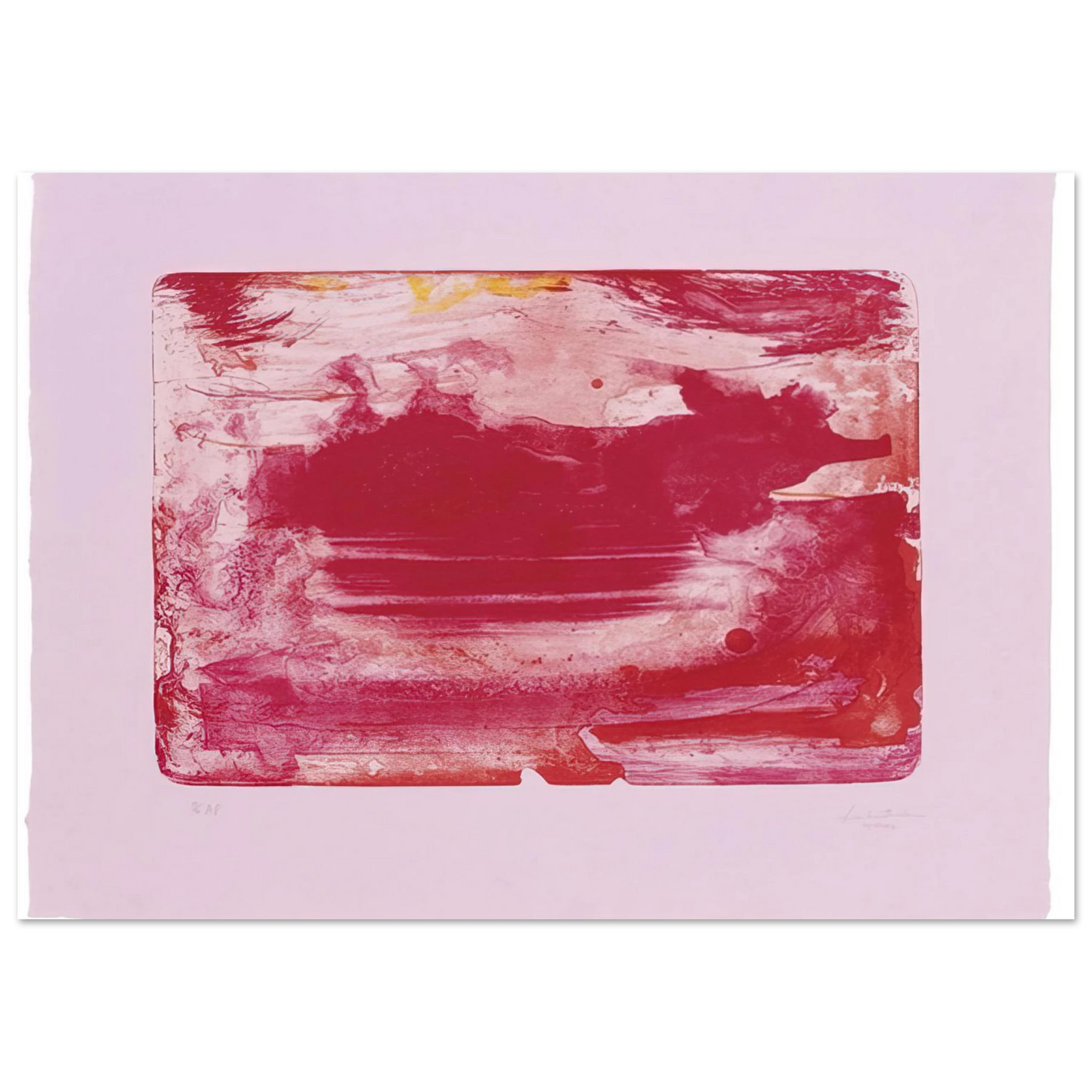 Helen Frankenthaler - The Red Sea - 1982 Wall art - A1 (59.4 x 84.1  cm) - Fine Art Poster - -