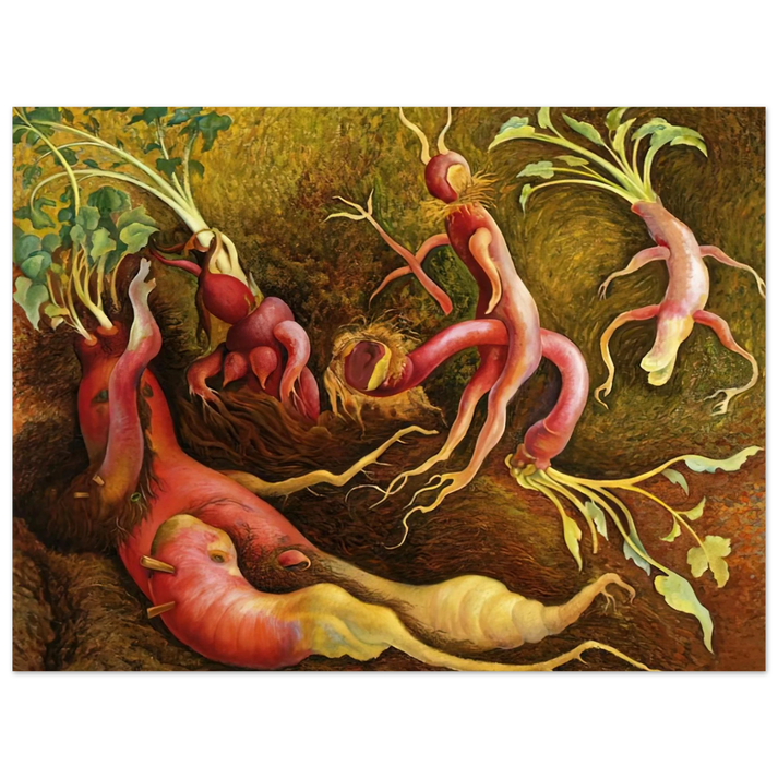 Diego Rivera - THE TENPTATIONS OF SAINT ANTONY 1947  75x100 cm / 30x40inches Fine Art Poster