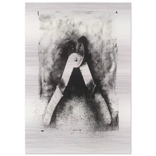 UNTITLED FROM TEN WINTER TOOLS 1973 7 - Jim Dine Brushed Aluminum Print - 70x100 cm / 28x40 inches | Jim Dine Aluminum Print | Jim Dine Prints