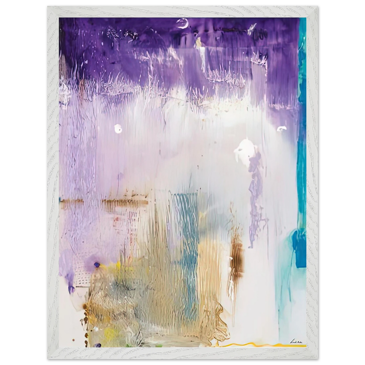 Helen Frankenthaler - Magnet, 1992- Wall Art - 60x80 cm / 24x32 inches - Premium Wooden Framed Poster With Fine Art Paper - Black frame