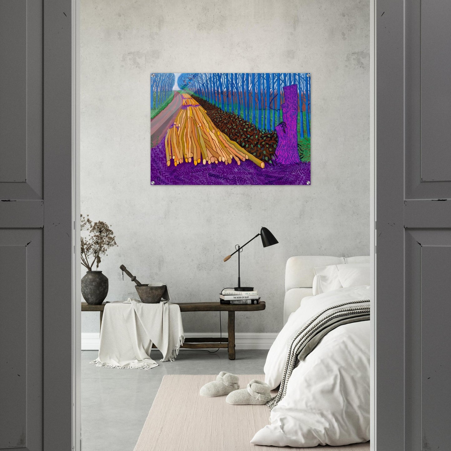 David Hockney - David Hockney Acrylic Print - 70x100 cm / 28x40″ inches | David Hockney Wall Art | David Hockney Prints