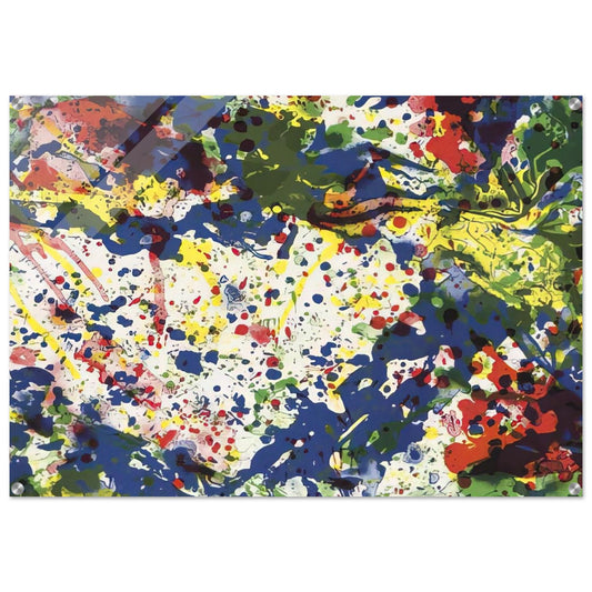Untitled  from Papierski Portfolio   SF 355  - Sam Francis Acrylic Print - 70x100 cm / 28x40″ inches