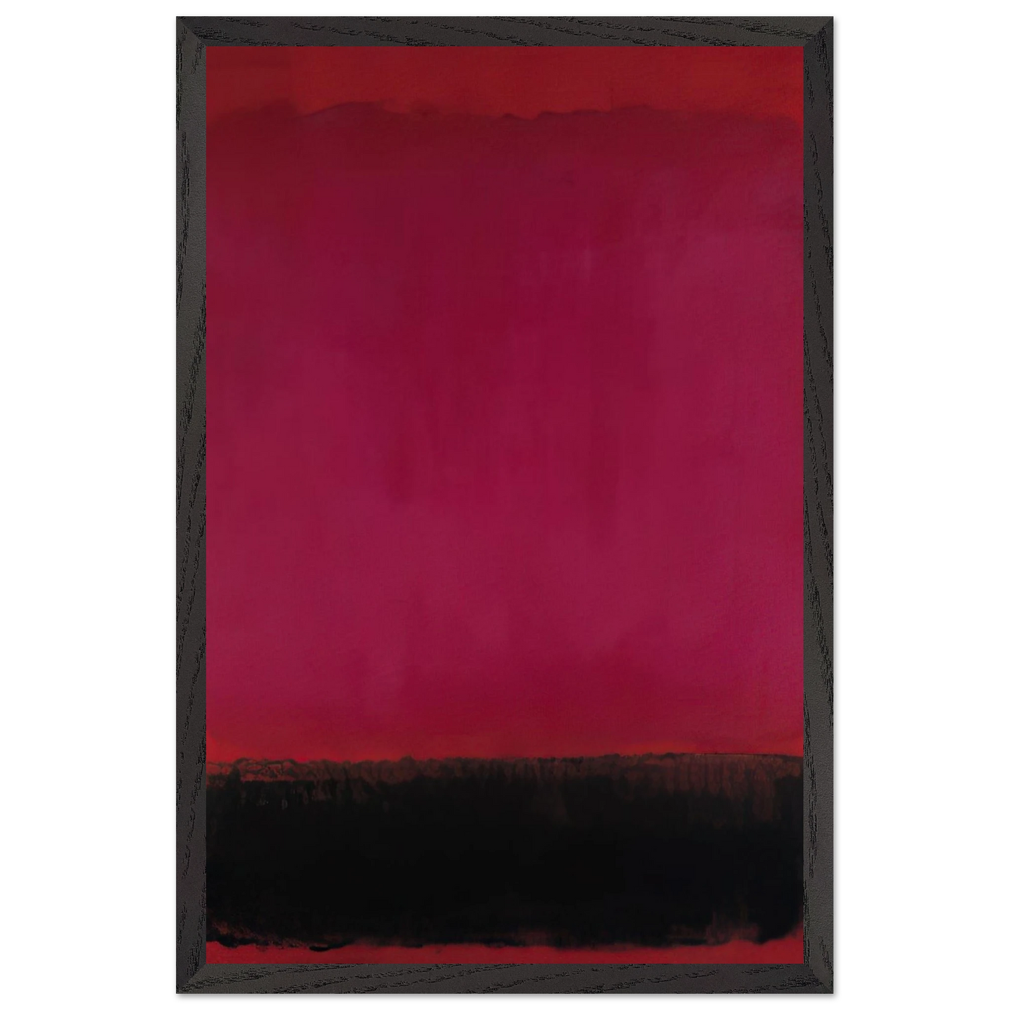 Helen Frankenthaler - Untitled - 1967 Wall art - 21x29.7 cm / 8x12" - Premium Wooden Framed Poster With Fine Art Paper - Black frame