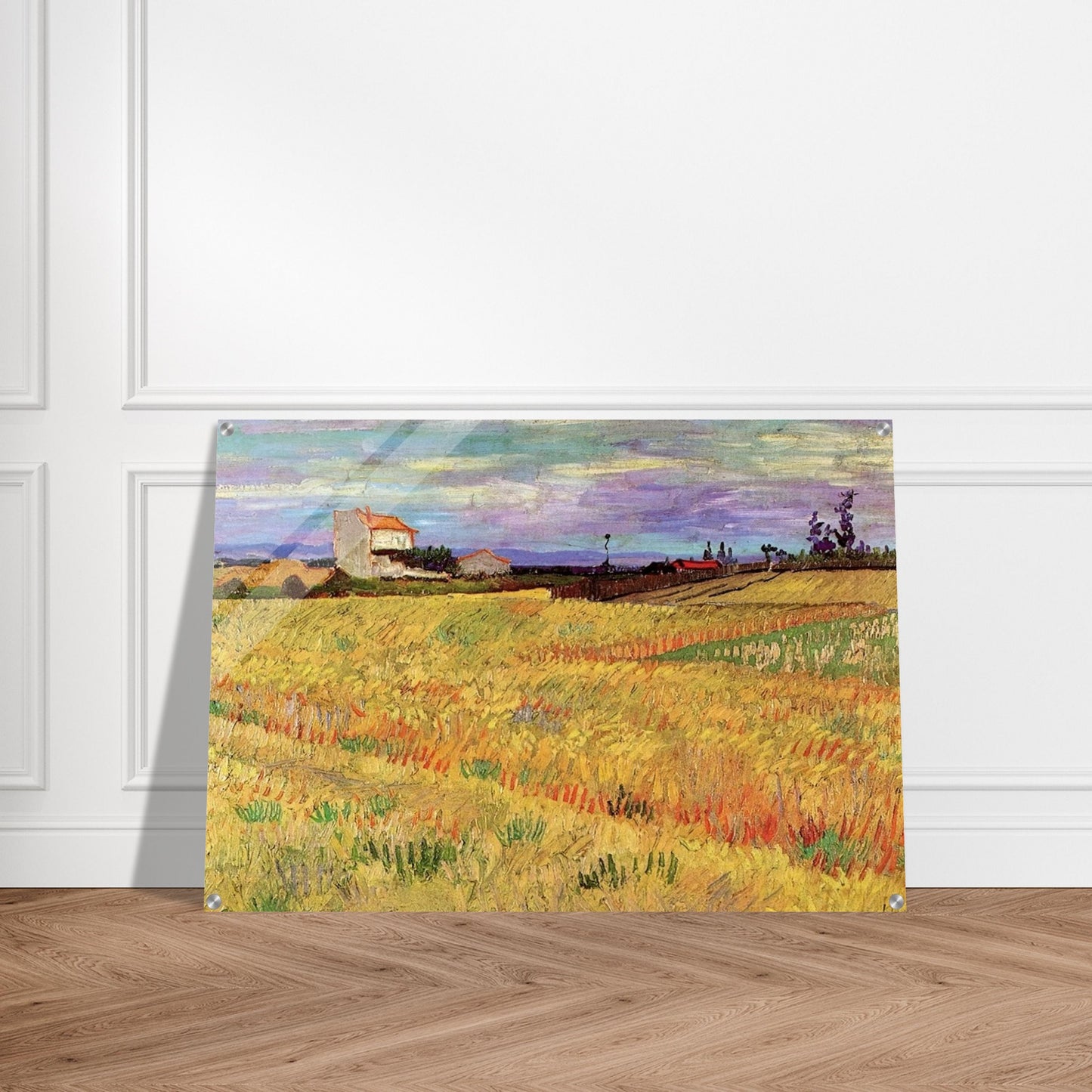 Wheat Field - Vincent van Gogh Acrylic Print - 70x100 cm / 28x40″ inches