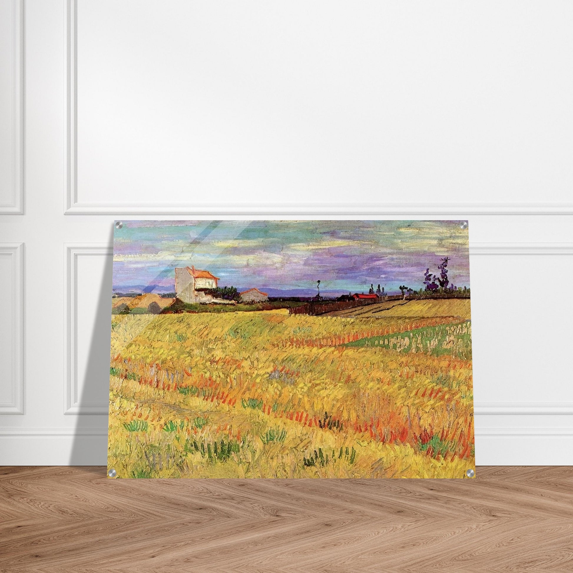 Wheat Field - Vincent van Gogh Acrylic Print - 70x100 cm / 28x40″ inches