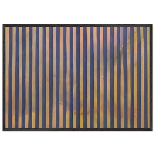 Untitled - 1959 N3 - Gene Davis Framed Art Print – Black Wooden Frame - Default Title - -Framed Art Print