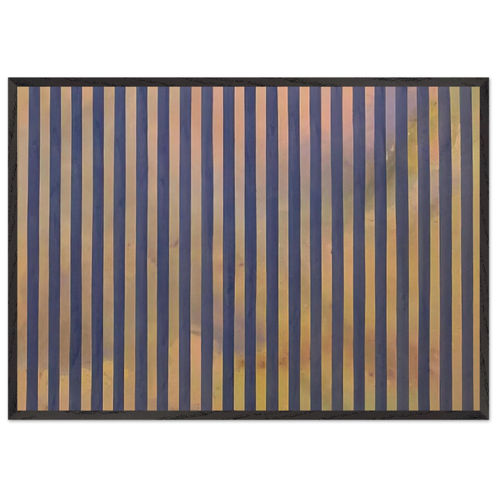 Untitled - 1959 N3 - Gene Davis 70x100 cm / 28x40 inches Framed Art Print – Black Wooden Frame