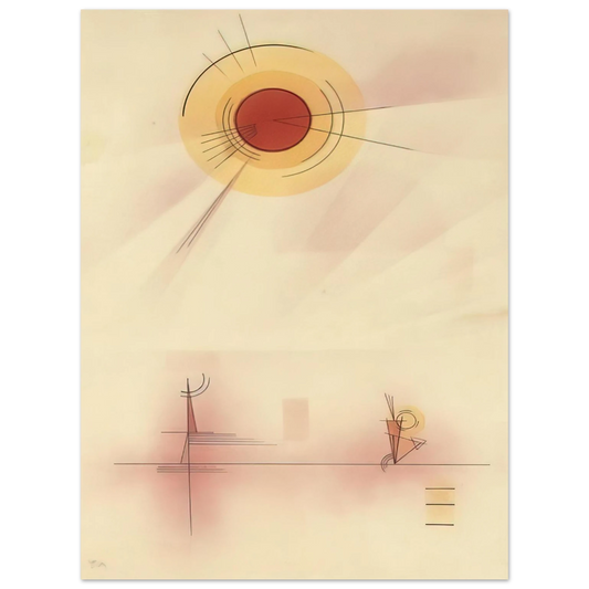 Wassily Kandinsky - STRAHLEN 1929 Fine Art Poster - Default Title