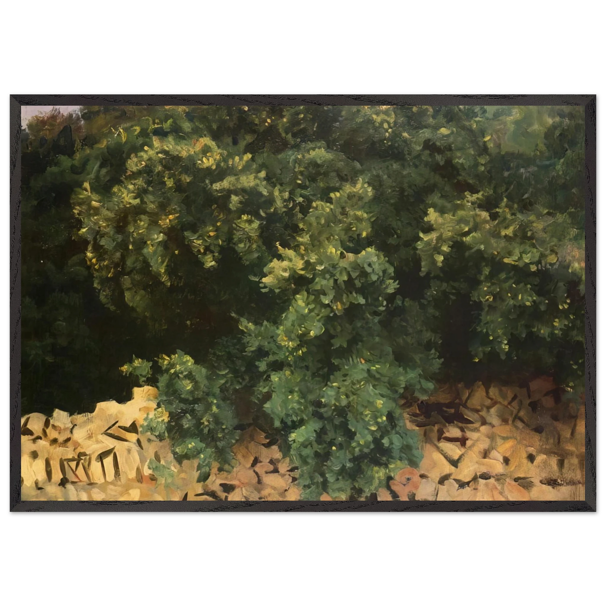 Ilex Wood Majorca - John Singer Sargent Framed Art Print – Black Wooden Frame - Default Title - -Framed Art Print