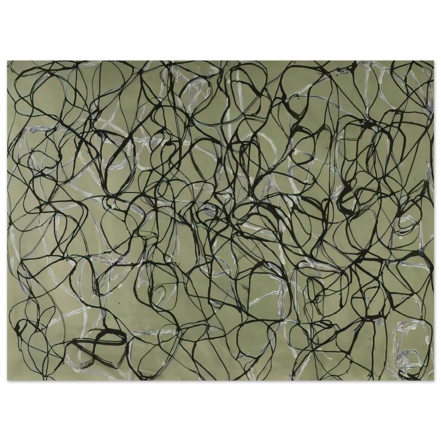 Brice Marden - Bridge Study - 1991 Fine Art Poster - Default Title