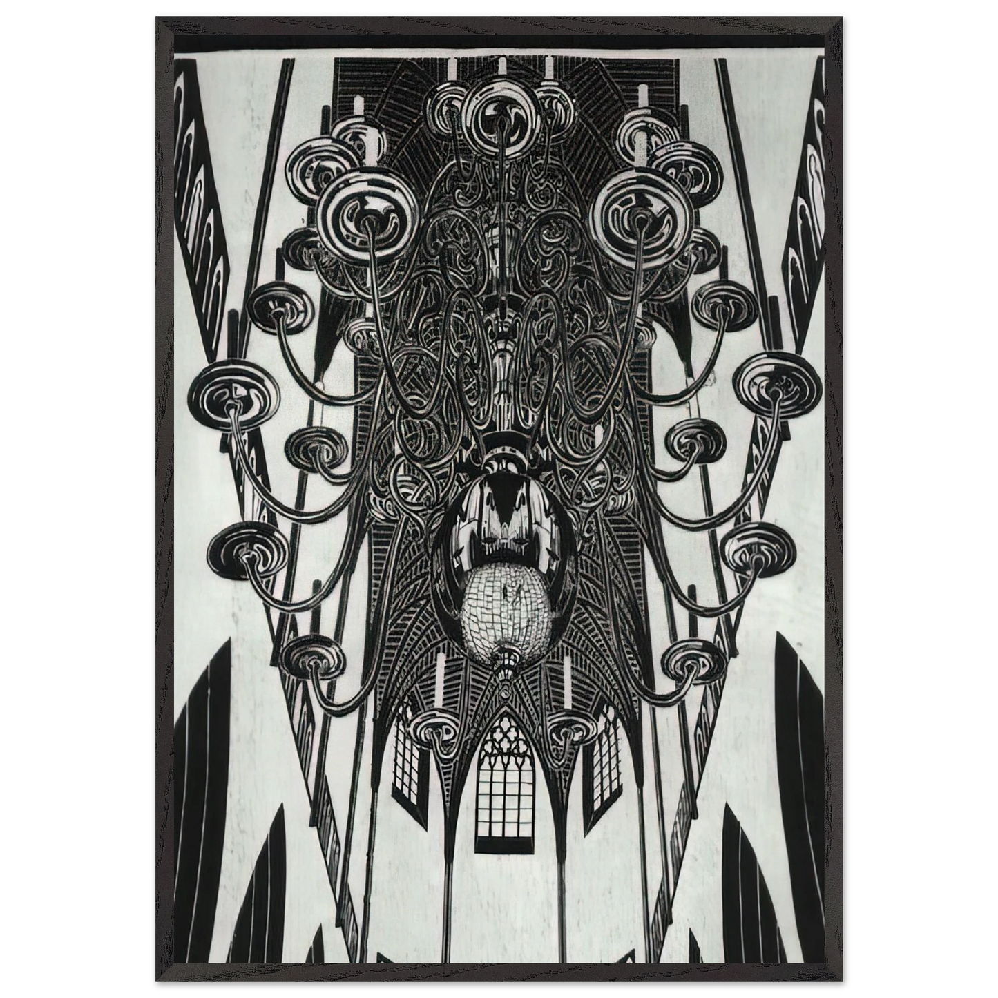 ESCHER 2 - MC Escher Framed Art Print – Black Wooden Frame - Default Title - -Framed Art Print