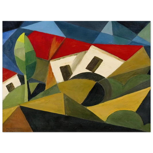 Enrico Prampolini - LANDSCAPE 1918 Fine Art Poster - Default Title