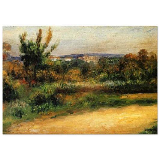 Midday Landscape - Pierre-Auguste Renoir Brushed Aluminum Print - 70x100 cm / 28x40 inches | Pierre-Auguste Renoir Aluminum Print | Pierre-Auguste Renoir Prints