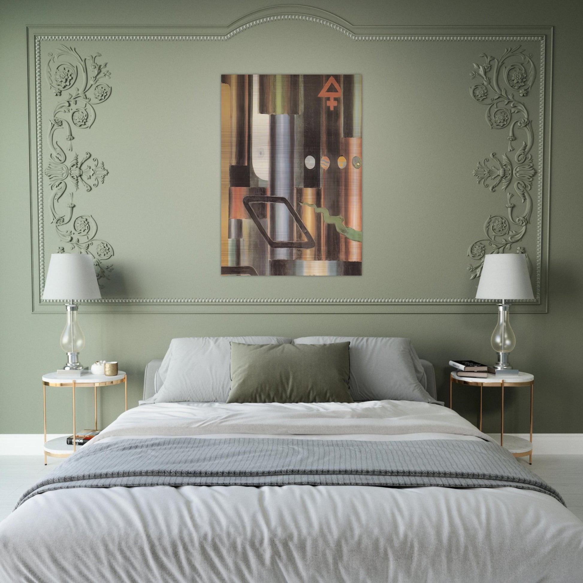 La libra s'infiamma e le piramidi - 1921 - Julius Evola Brushed Aluminum Print - 70x100 cm / 28x40 inches | Julius Evola Aluminum Print | Julius Evola Prints