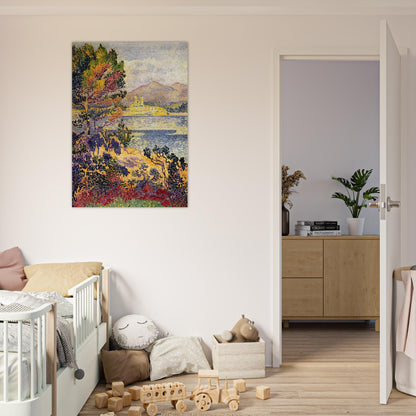 Antibes, Morning - Henri-Edmond Cross Brushed Aluminum Print - 70x100 cm / 28x40 inches | Henri-Edmond Cross Aluminum Print | Henri-Edmond Cross Prints