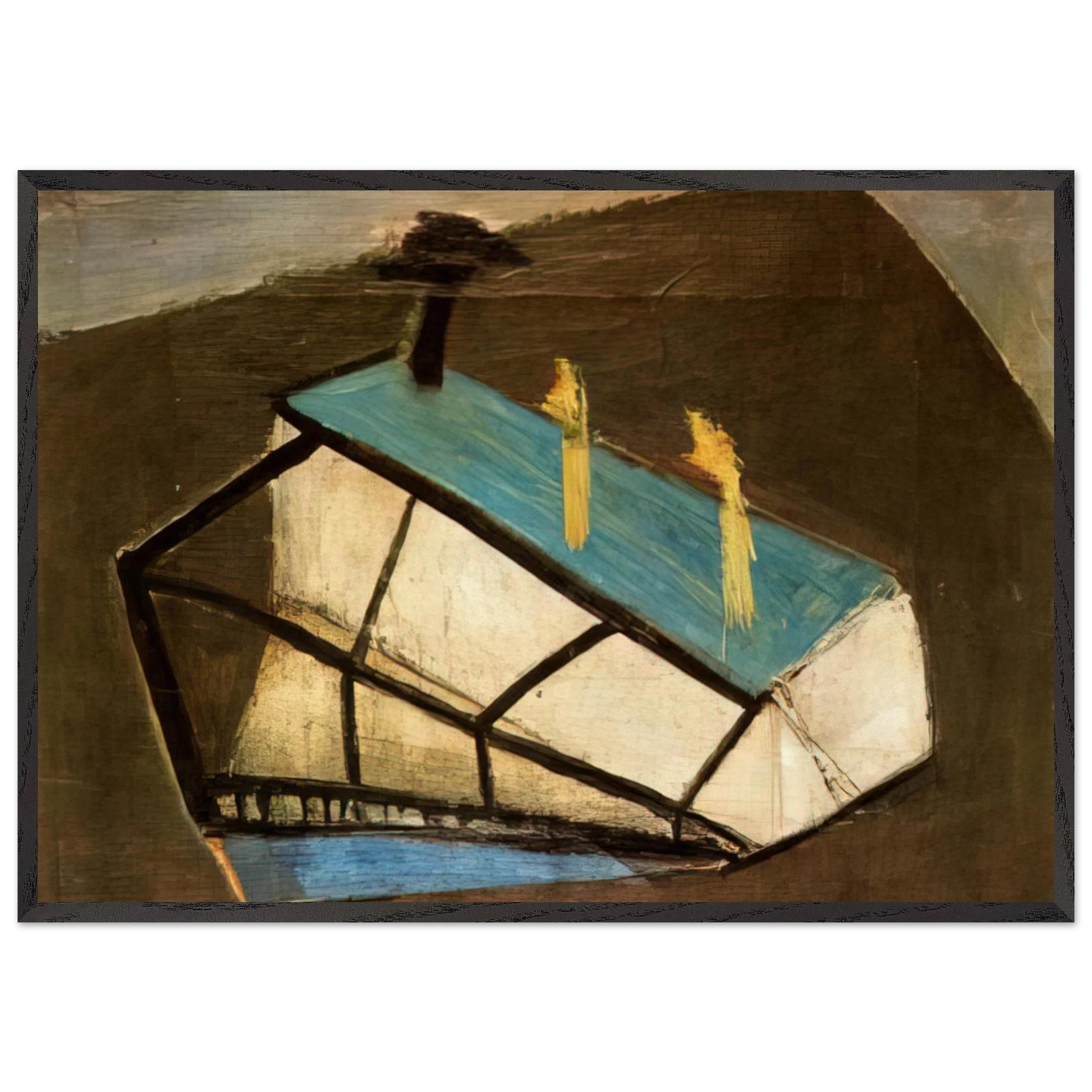 Cedar - 1932 - Maria Helena Vieira da Silva Framed Art Print – Black Wooden Frame - Default Title - -Framed Art Print