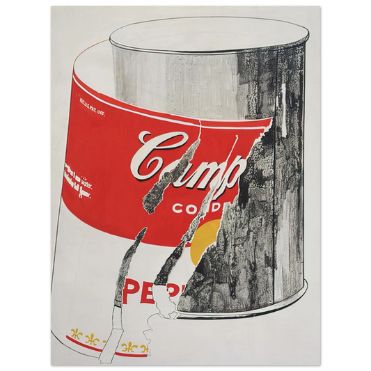 Andy Warhol - Big Torn Campbell's Soup Can  Pepper Pot  Fine Art Poster - 13x18 cm / 5x7 inches