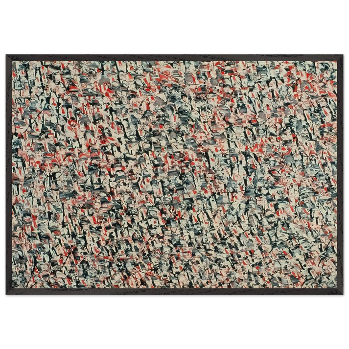 Natashkouan - Marcel Barbeau 70x100 cm / 28x40 inches Framed Art Print – Black Wooden Frame
