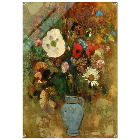 BOUQUET OF FLOWERS 1 - Odilon Redon Acrylic Print - 70x100 cm / 28x40″ inches