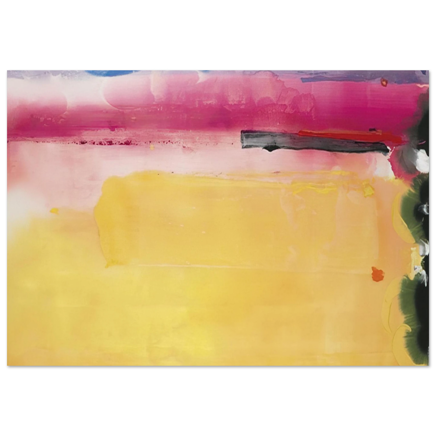 Helen Frankenthaler - Black-Eyed Susan - 1988 Wall art - 13x18 cm / 5x7 inches - Fine Art Poster - -