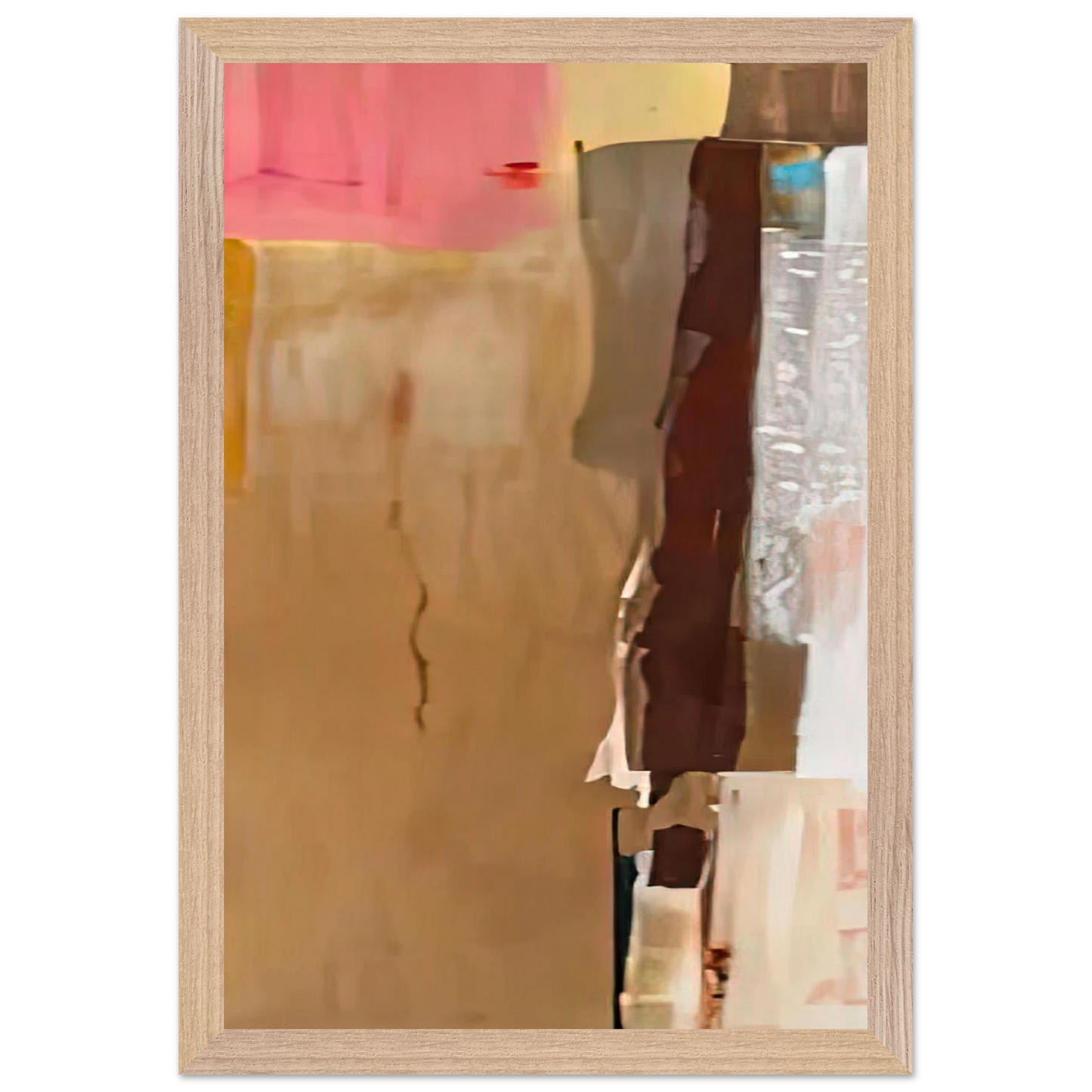 Helen Frankenthaler - Bistre I, 1976- Wall Art - 30x40 cm / 12x16 inches - Premium Wooden Framed Poster With Fine Art Paper - White frame